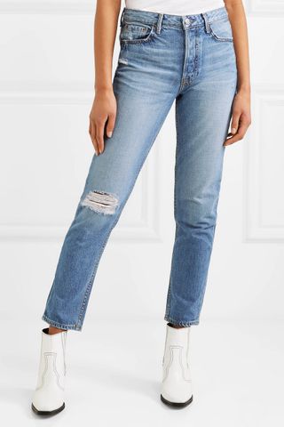 GRLFRND + Kiara Distressed Jeans