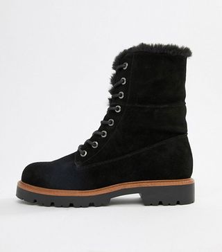 ASOS + Apex Suede Lace-Up Boots