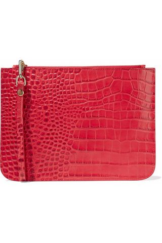 Iris & Ink + Ned Croc-Effect Leather Pouch