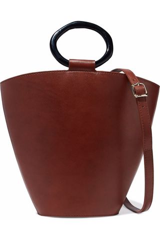 Staud + Seberg Leather Shoulder Bag