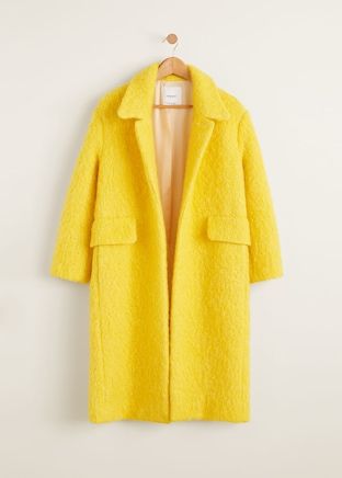 Mango + Unstructured Wool-Blend Coat