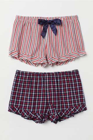 H&M + 2-Pack Pajama Shorts