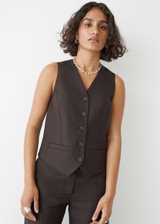 & Other Stories + Buttoned Wool Vest