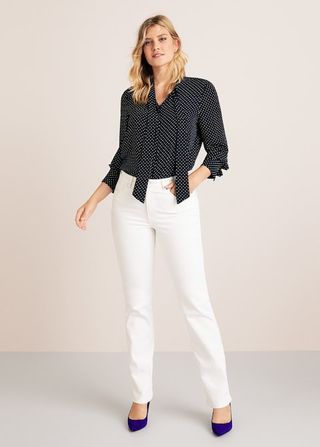 Violeta by Mango + Straight-Fit Theresa Jeans
