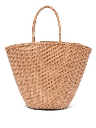 Dragon Diffusion + Myra Woven Leather Basket Bag