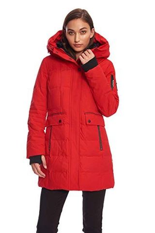 Alpine North + Down Mid-Length Winter Coat With Hood