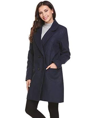 Hotouch + Peacoat Winter Outdoor Wool Blended Classic