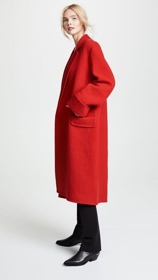 Helmut Lang + Belted Blanket Coat