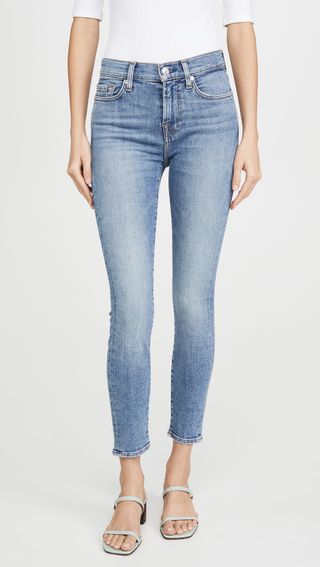 7 for All Mankind + Ankle Skinny Jeans