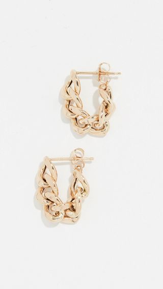 Zoe Chicco + 14k Gold Chain Hoop Earrings