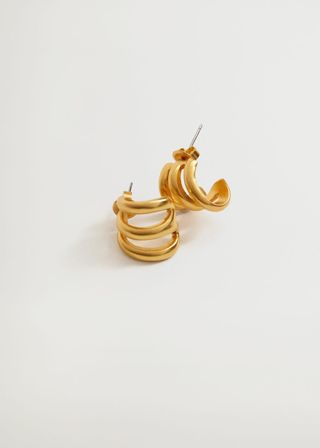 Mango + Twisted Hoop Earrings