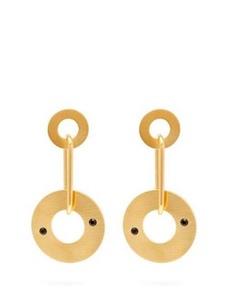 Marni + Hoop Link Metal Earrings