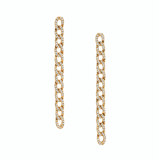 Anita Ko + Long Diamond Chain Link Earrings