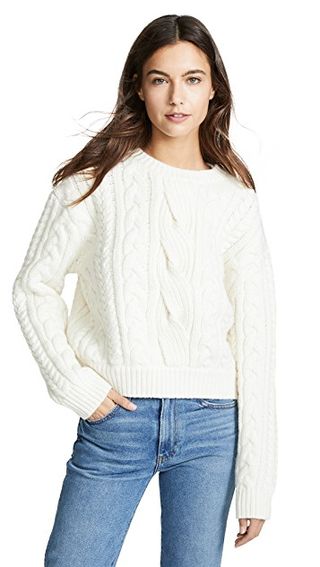 Frame + Cable Knit Sweater