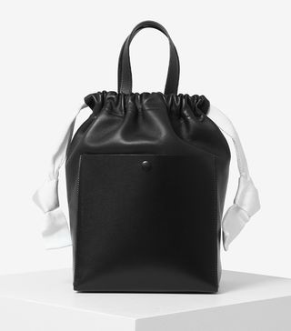 Sophie Hulme + Black White Knot Shoulder Bag