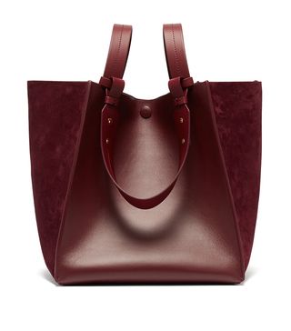 Sophie Hulme + Cube Leather and Suede Bag