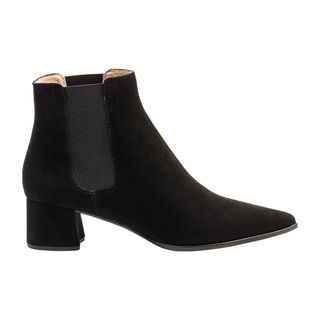 Unisa Jiste + Block Heeled Pointed Toe Ankle Boots