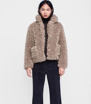 Zara + Soft Faux Fur Coat