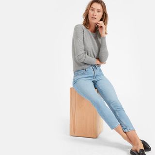 Everlane + Mid-Rise Skinny Ankle Jean