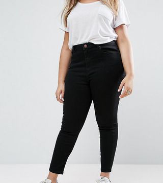 ASOS Curve + Ridley High Waist Skinny Jeans