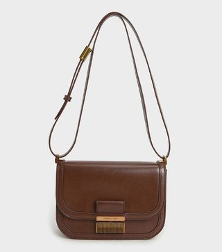 Charles & Keith + Dark Brown Charlot Bag