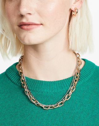 Rebecca Minkoff + Tubular Multi Chain Necklace