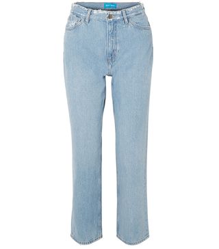 M.i.h Jeans + Jeanne High-Rise Cropped Distressed Straight-Leg Jeans