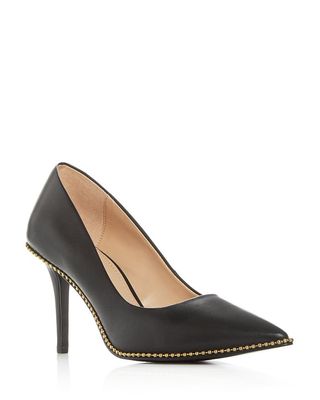 Coach + Waverly Beadchain Pointed-Toe Pumps
