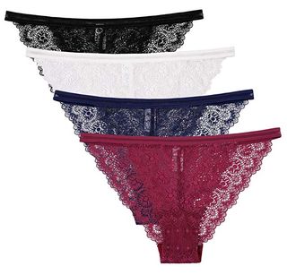 CharmLeaks + Underwear Lace Thong Panties