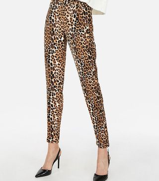 Express + High-Waisted Leopard Pants