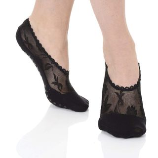 Great Soles + Lace Pilates Non Skid Grip Socks