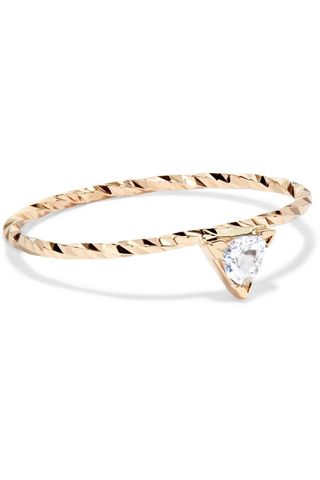 Maria Black + Viper 14-Karat Gold Sapphire Ring