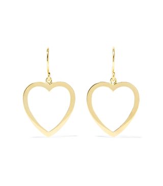 Jennifer Meyer + Open Heart 18-Karat Gold Earrings