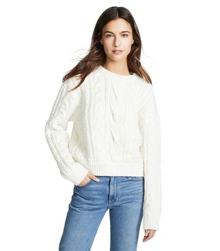 Frame + Cable Knit Sweater