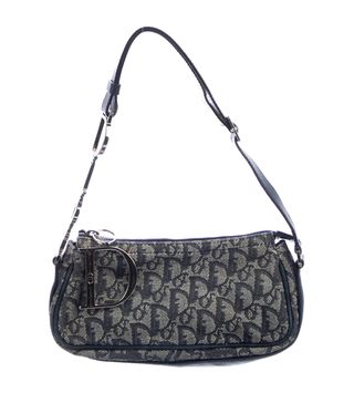 Dior + Diorissimo Leather-Trimmed Shoulder Bag