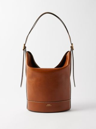 Polo Ralph Lauren + Bellport Leather Bucket Shoulder Bag