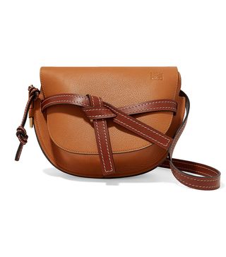 Loewe + Gate Small Textured-Leather Shoulder Bag