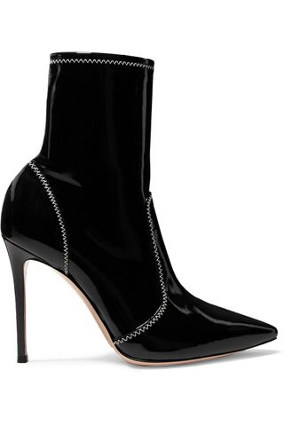 Gianvito Rossi + 105 Patent-leather Ankle Boots