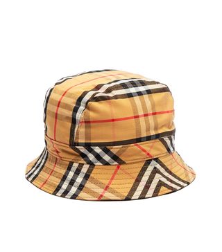 Burberry + Checked Cotton Bucket Hat