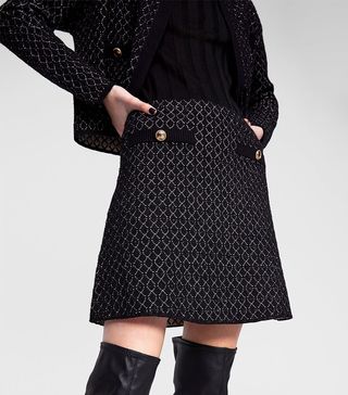 Zara + Jacquard Skirt