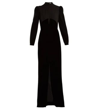 Givenchy + Velvet and Crepe Gown