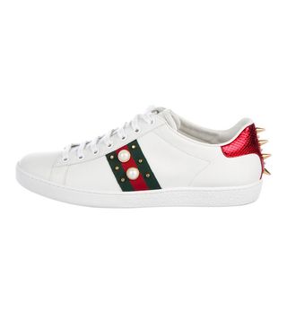 Gucci + Ace Embellished Sneakers