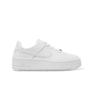 Nike + Air Force 1 Sage Textured-Leather Sneakers
