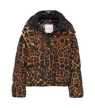 Moncler + Leopard-Print Quilted Shell Down Jacket