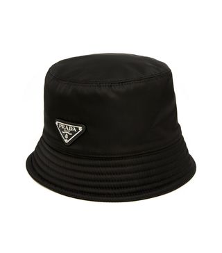 Prada + Logo-Appliquéd Nylon Bucket Hat