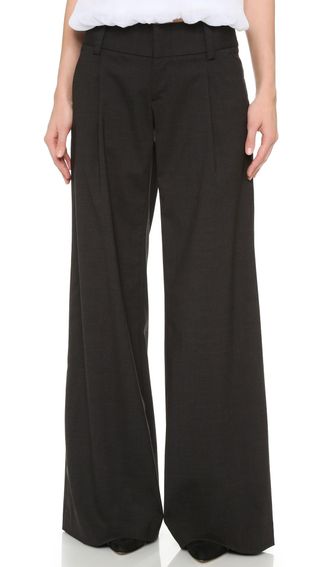 Alice and Olivia + Eric Front Pleat Wide Leg Pants