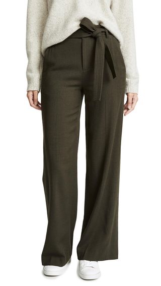 Vince + Belted Wide Leg Pants