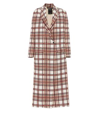 Rokh + Tailored Plaid Coat With Slits