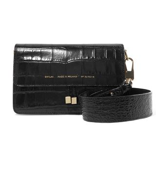 Chylak + Croc-Effect Shoulder Bag