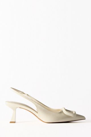 Zara + Embellished Heel Slingbacks